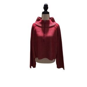 Zenana Mock-Neck 1/4 zip Cropped Sweater – NWT – Oversized & Cozy large